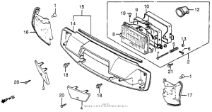 NH125 Headlight + front handlebarcover