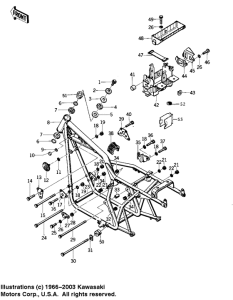 KZ400 Frame / frame fittings