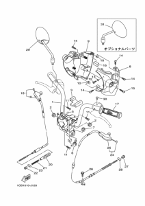 ED06 Рулевой рычаг и кабель