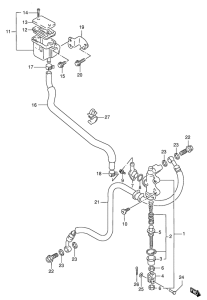 GSX-R1100 Задний тормозной цилиндр