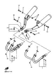 XJ600S Выхлопная система