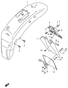 VS800 Заднее крыло