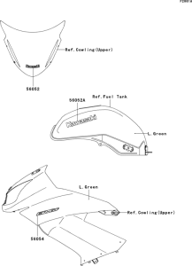 EX650 Decals(l.green)(c9f)
