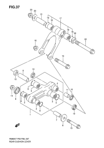 RM85 Втулки заднего рычага