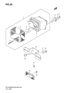 DR-Z400 Задний фонарь