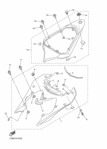 YZF-R6R サイドカバ-