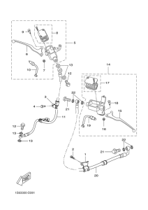 VP300 M. cylinder for disk brake