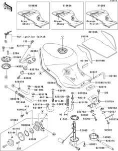 ZX1100 Fuel tank(1 / 2)(zx1100-d1)