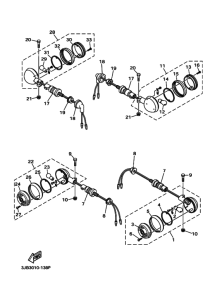 XV400 Rear flasher light assy