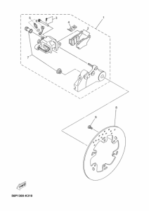 XT660Z (ABS) Передний суппорт