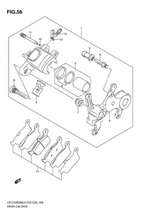 DR-Z400 Задний суппорт