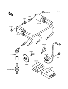 ZX400 Катушка зажигания