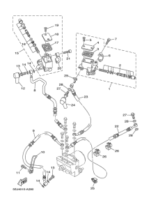 YP250A Главный тормозной цилиндр