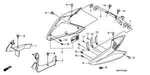 CBF125M Front side cowl