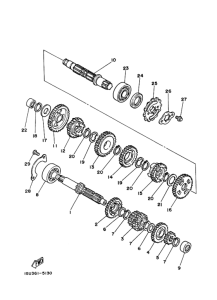 RZ125 Мост ведущий комплект