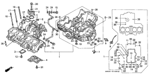 CB750F Картер двигателя