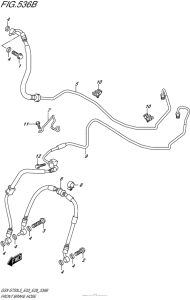 GSX-S750 Front Brake Hose (Gsx-S750Al5 E28)