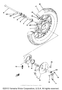 MX80G Переднее колесо