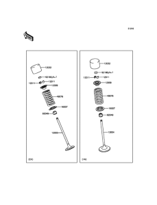 EX650 Клапана