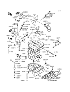 ZX400 Воздушный фильтр
