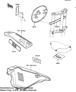 KD80 Labels / number plate
