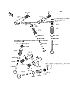 VN400 Rocker arms / valves