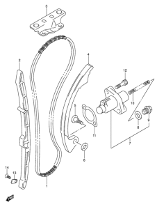 DR-Z400 Держатель направляющей