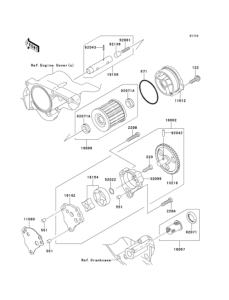 BJ250 Масляный насос и фильтр