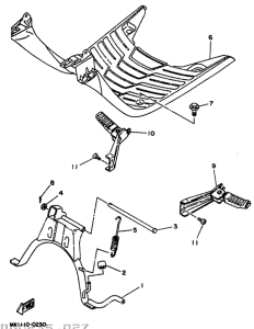 CW50 Stand. footrest