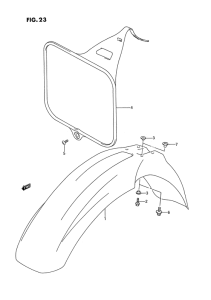 RM250 Переднее крыло