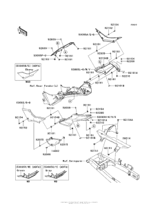 EX300 Side Covers / chain Cover (Adf-Aef)