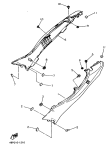 XJ600S Боковые обтекатели