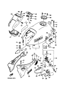 FZX250 Fuel tank assy