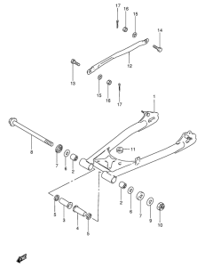 GN250 Маятник задний