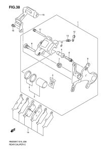 RM250 Задний суппорт