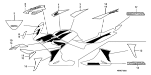 CBR125RW Mark / stripe