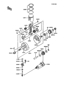 KMX200 Crankshaft / piston