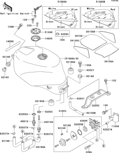 ZX750 Fuel tank(1 / 2)(zx750-m2)