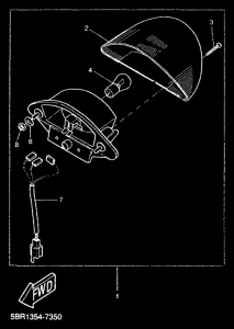 YQ50L Taillight unit ass`y