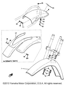 MX250B Переднее крыло