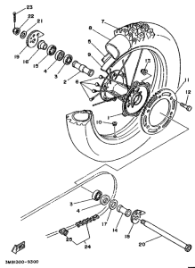 DT125E Переднее колесо