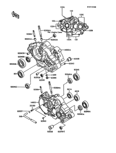KMX200 Картер двигателя