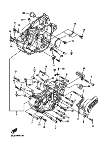 WR450F WR450FX Картер двигателя