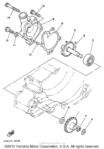 YZ250U Водяной насос