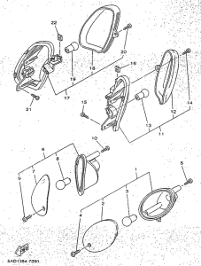 YN50R Поворотники