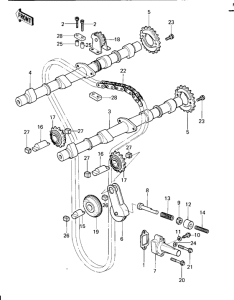 KZ1000 Camshafts / chain / tensioner