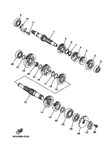 TTR125LE Трансмиссия