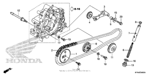 CRF110F Cam chain + tensioner