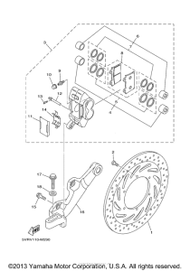 XV17ASEP Задний суппорт