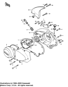 KH400 Крышки двигателя